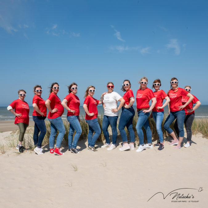 Photographe EVJF sur la plage du Touquet Paris Plage