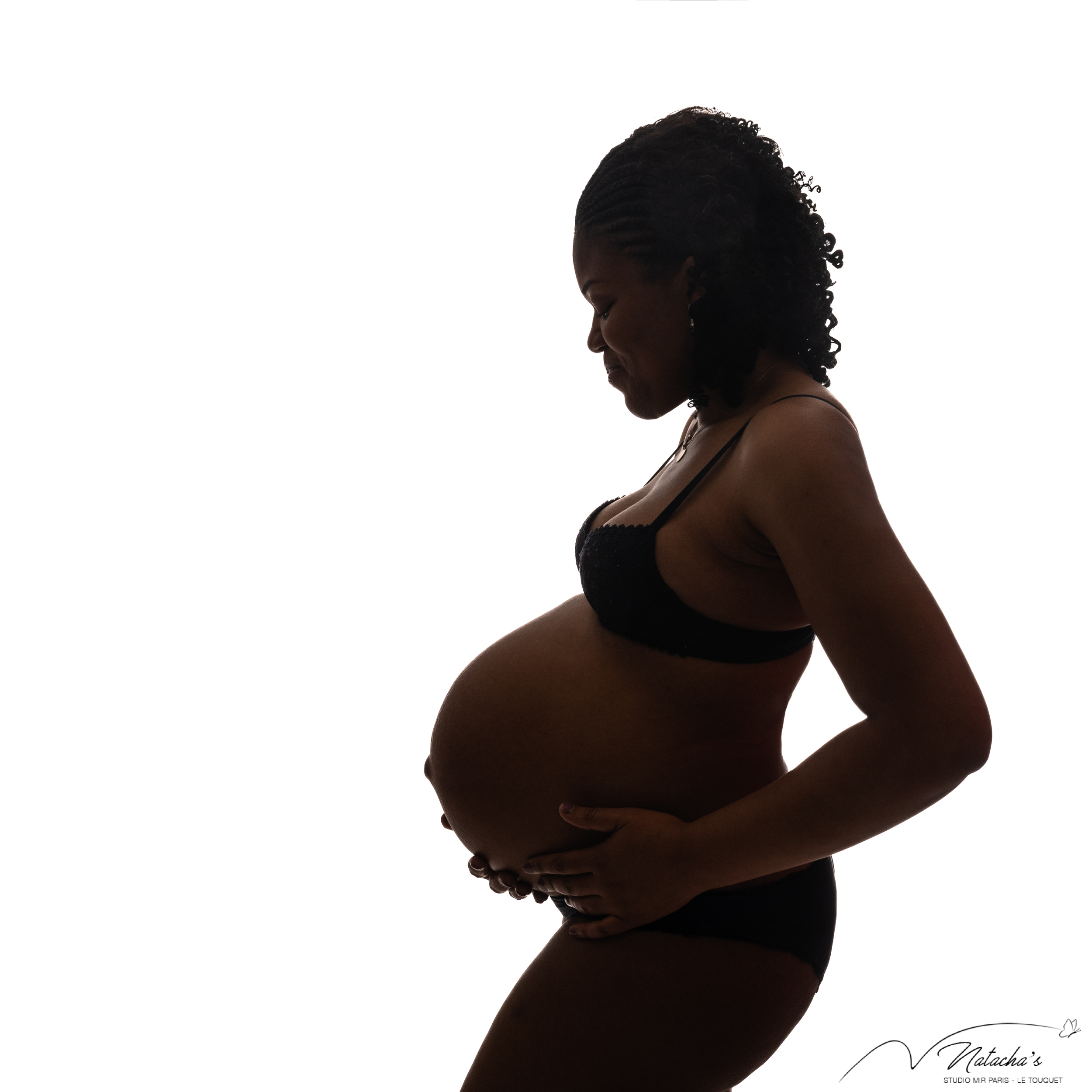 Séance photo grossesse en contre-jour au Touquet