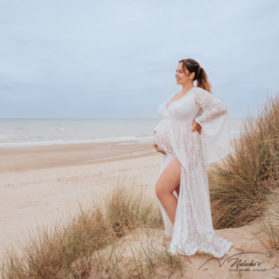 Photographe grossesse sur la plage du Touquet 