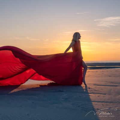 Shooting flyindress sur la plage du Touquet 