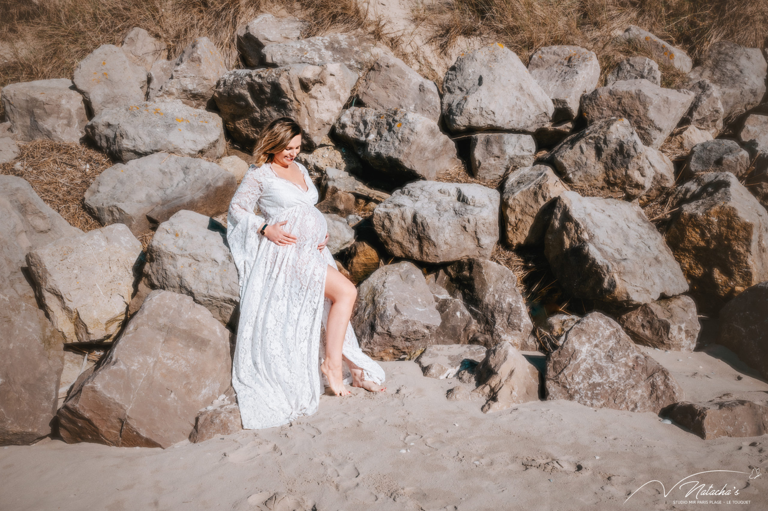 Photographe grossesse sur la plage du Touquet