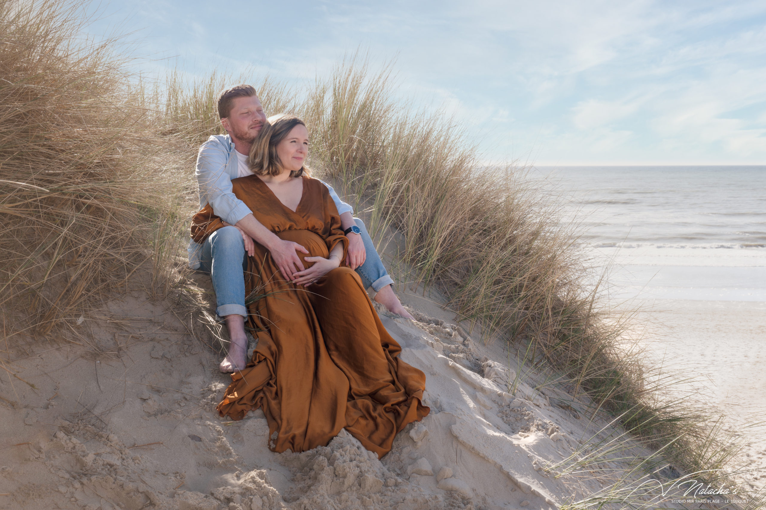 Photographe grossesse sur la plage du Touquet