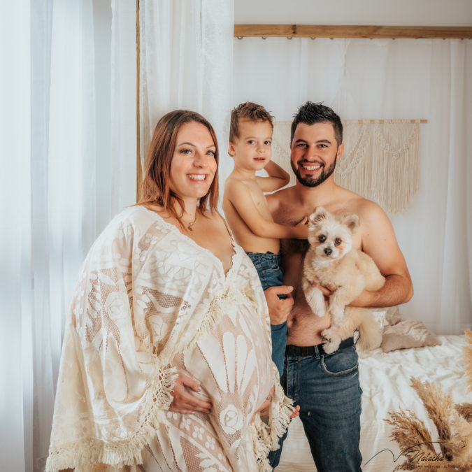 Photographe grossesse en famille dans les Hauts-de-France